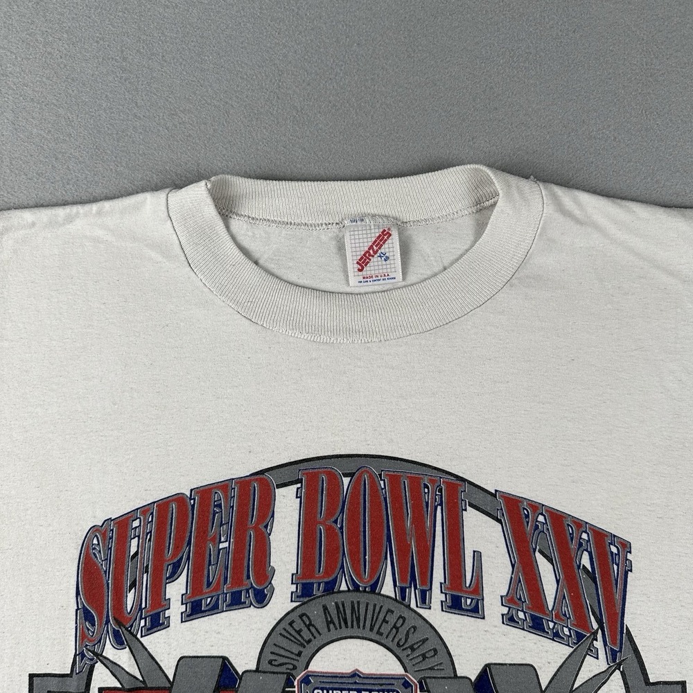 Vtg 90s Buffalo Bills Super Bowl Shirt Men's XL Giants XXV Football Helmet 1991 - Picture 5 of 16